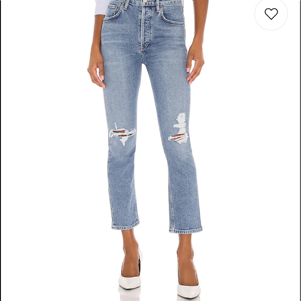 AGOLDE RILEY HIGH RISE STRAIGHT CROP IN WHIPLASH
AGOLDE
Color: Whiplash
Size: 27